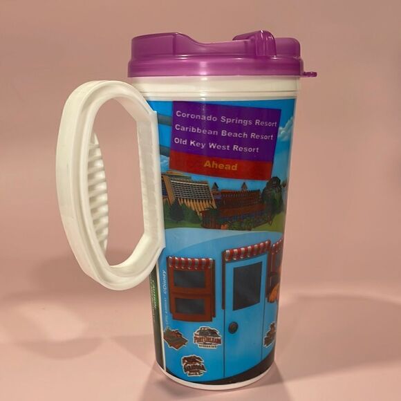 Plastic Insulated Mugs with Handle, 16 oz Disney World Parks Mugs, Whirley Drink - Picture 4 of 7